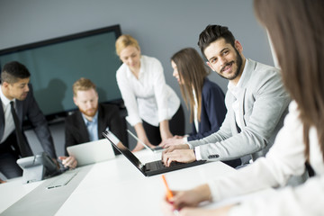 Group of business people in a meeting