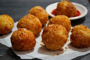 Potato Croquette -Bread crumbed fried food roll