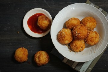 Potato Croquette -Bread crumbed fried food roll