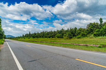 Asphalt country road