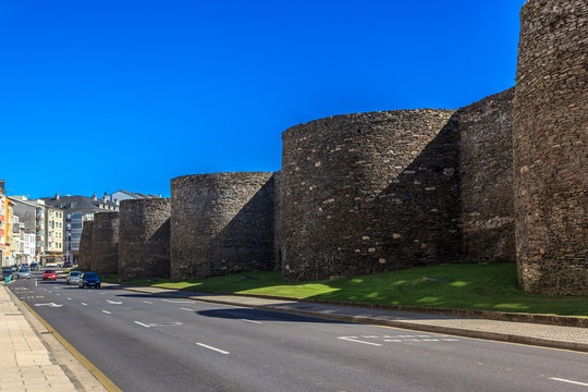 Roman wall of Lugo, Galicia, Spain