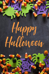 halloween holiday background with message