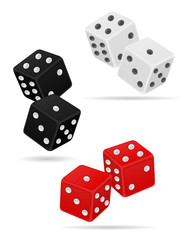 casino dice stock vector illustration