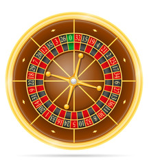casino roulette stock vector illustration