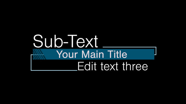 Sliding Text Field Titles Pack 2