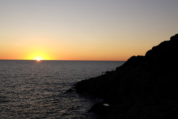 sunset a capo circeo