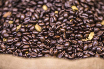 grains de café 