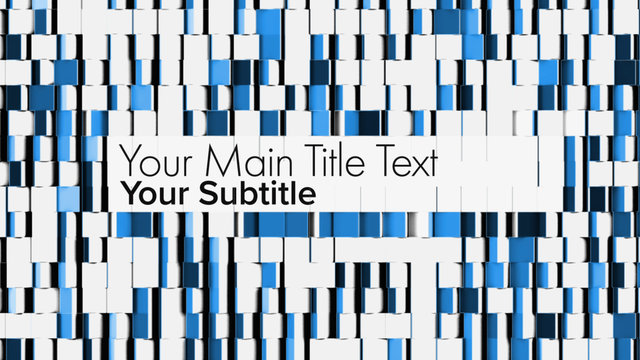 Flipping Cubes Reveal Title