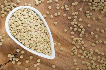 Raw lentils - Lens culinaris