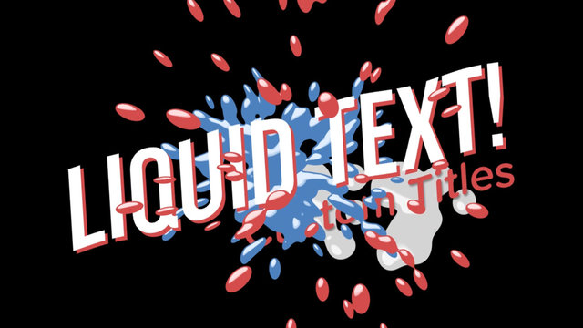 Cartoon-Style Liquid Titles Pack