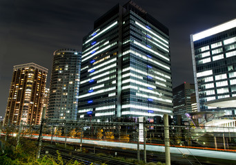 Fototapeta na wymiar Osaki Night View