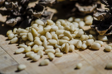 Pinon Nuts Close up, pinyon