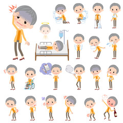 short hair old women_sickness