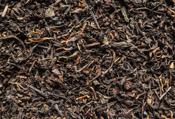 Chinese Puer tea. Close-up. Abstract background.