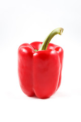 Red Bell Pepper isolated on white background