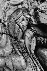 Rock face of igneous rock.