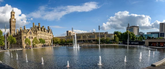 Cercles muraux Fontaine Parc de la ville Bradford Royaume-Uni