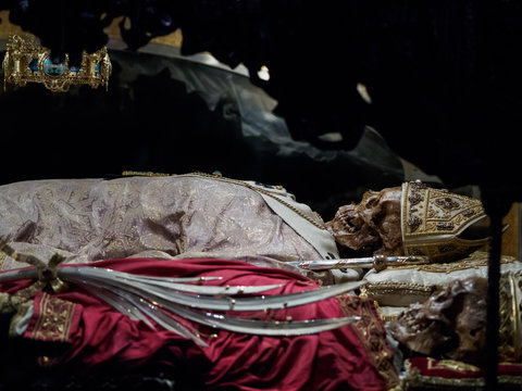 Saint Ambrogio skeleton in Milan