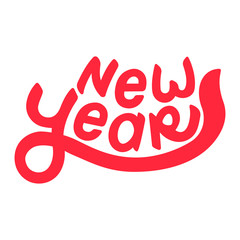 Lettering new year