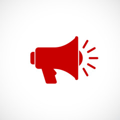 Loudspeaker vector silhouette pictogram