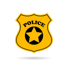 Police service vector sign