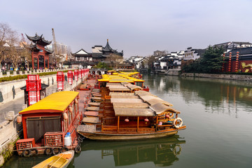 Fototapeta na wymiar River Qinhuai Nanjing China