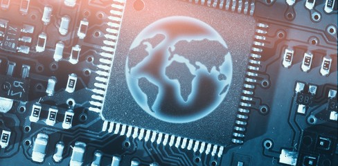 Composite image of earth