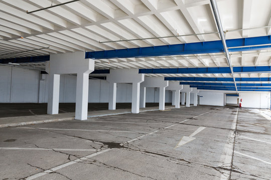 Empty parking building