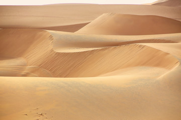 Fototapeta na wymiar Sand dunes near Huacachina, Ica region, Peru.