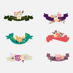 floral banners collection