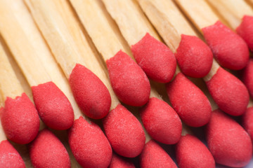 Close-up red matches,wooden match
