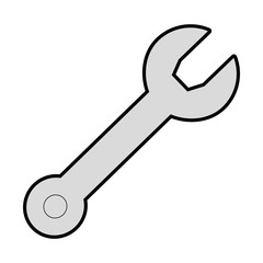 wrench key isolated icon vector illustration design