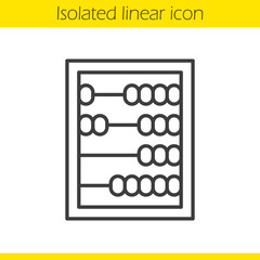 Abacus linear icon