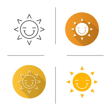 Happy Sun Smile Icon