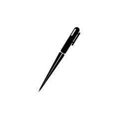 Pen round icon vector