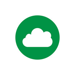 Cloud round icon vector