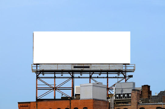 Large Billboard On Rooftop
