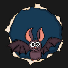 Bat halloween background
