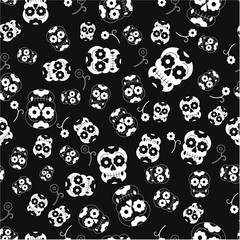 halloween skull pattern