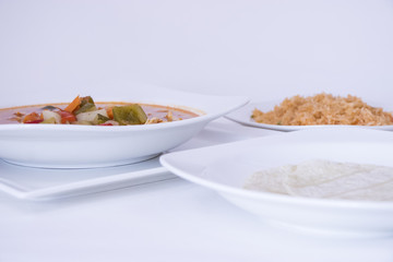 Chicken Soup, Rice, Tortillas Gourmet