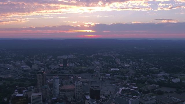Aerial Connecticut Hartford July 2017 Sunset 4K Inspire 2