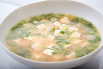 miso soup, japanese soy paste soup