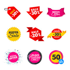 Sale banners templates. Best offers, discounts.