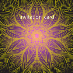 Happy New Year greeting Invitation card, vector