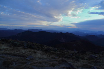 Fototapeta premium 早朝の日光白根山