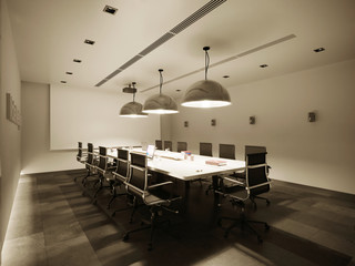 Boardroom in modern style