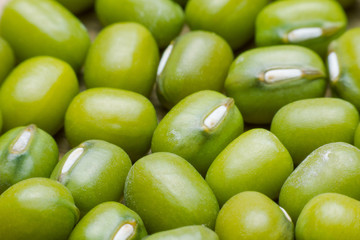 close up green bean or mung bean background