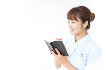 Fototapeta premium Nurse taking a memo