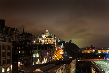 Fototapeta na wymiar Edinburgh at Night