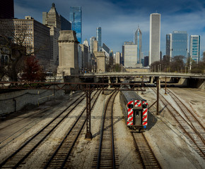 Naklejka premium Chicago skyline